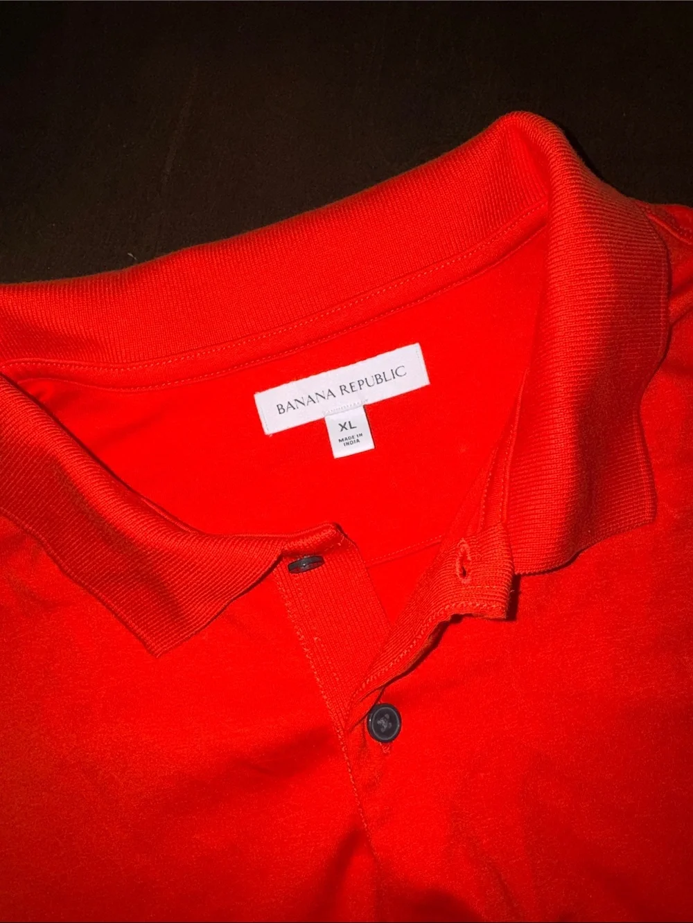 Banana Republic Classic Red Polo Shirt - Men's Short Sleeve